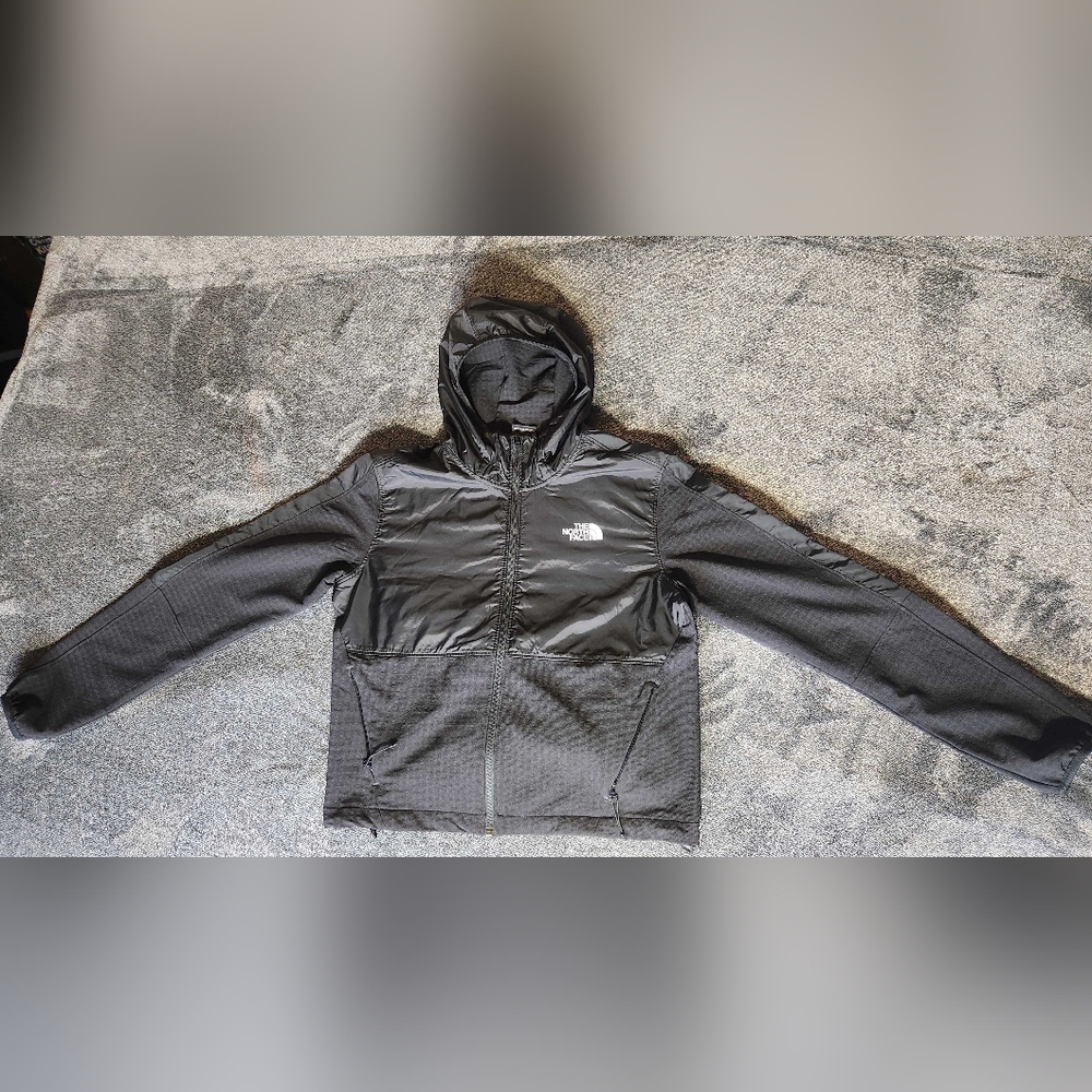 The North Face FlashDry Hybrid Hoodie Jacket Women’s M Black - Picture 2 of 11